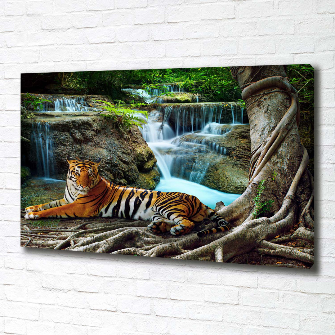 Tiger Waterfall - Ungerahmte Kunstdrucke auf Leinwand