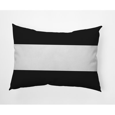 Striped Outdoor Reversible Throw Pillow