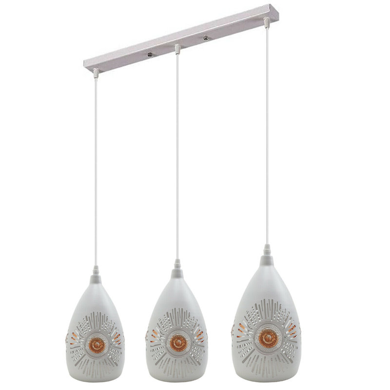 Shreve 3 - Light White Kitchen Island Pendant