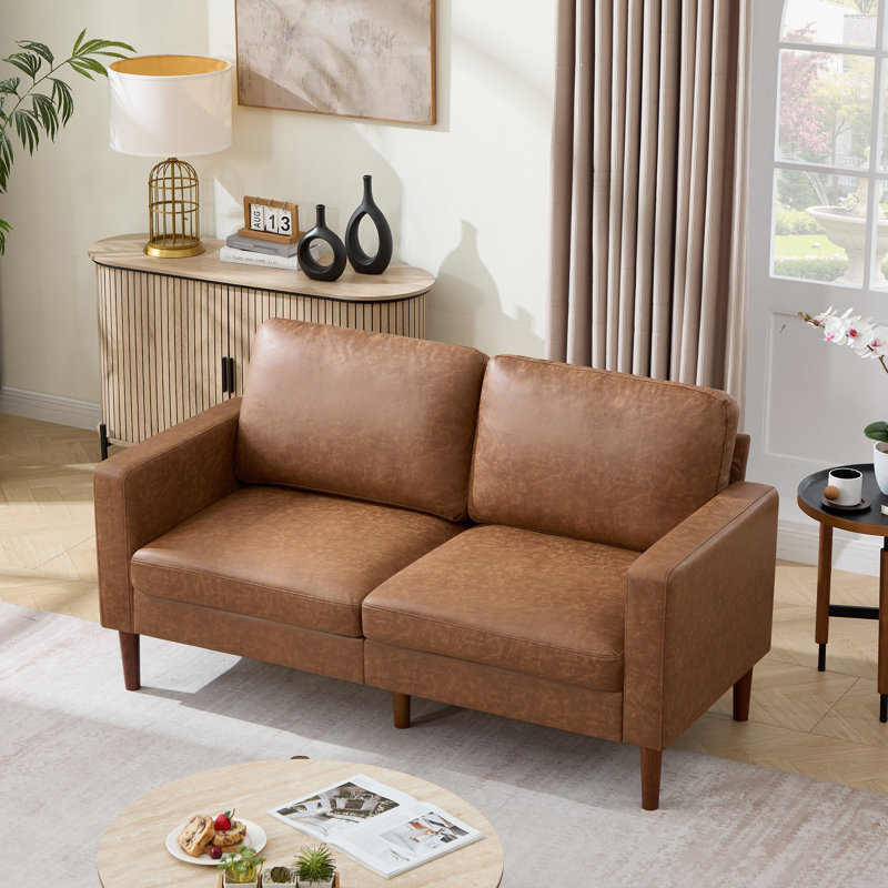  65" Classic Loveseat, Brun