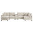 Modular Sectional Sofa With Movable Storage Ottoman And Console-390328415