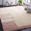 Tapis en laine / coton tissé à la main Caben en ivoire / rose-1806848503