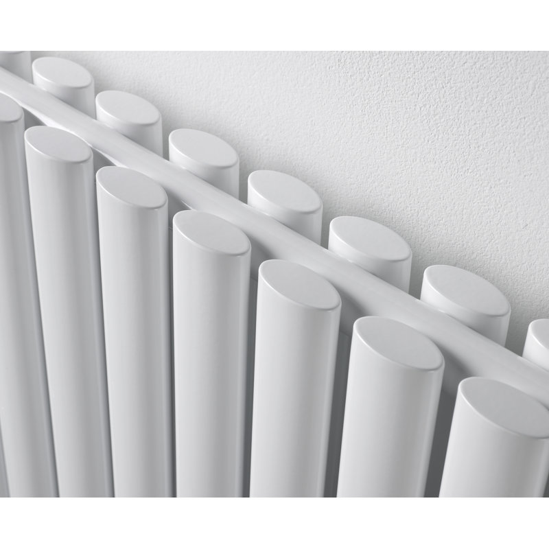 Karli Horizontal Oval Panel Radiators, 60cm H x 118.3cm W x 7.9cm D