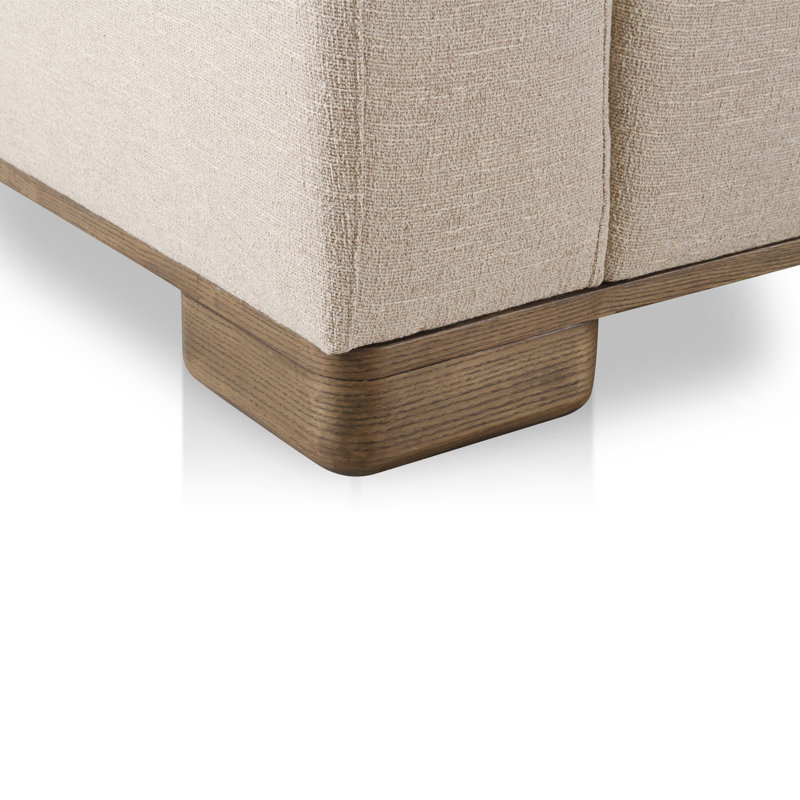 June Modular Sofa Performance Fabric, 30" H x 115" W x 75" D, Beige