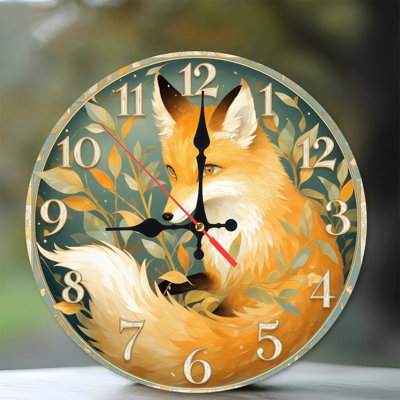 Horloge murale renard
