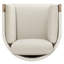 Chaise d'extérieur en bois massif tissé à 360 °