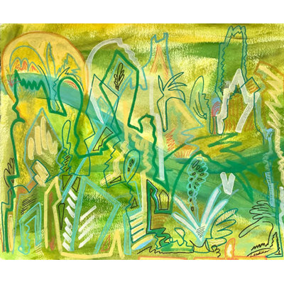 Sun Dancing with New Growth Painting