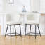 Tabouret de bar et de comptoir 26 po avec cadre en métal-748632937