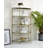 Aditya Contemporary Rectangular Mirrored Rack in Antique Brass