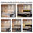 Meliz Modern Upholstered Bed Frame with 4 Bedside Drawers & Smart RGBW LED Lights, No Box Spring Needed, Easy Assembly,-1097573246-1099533957