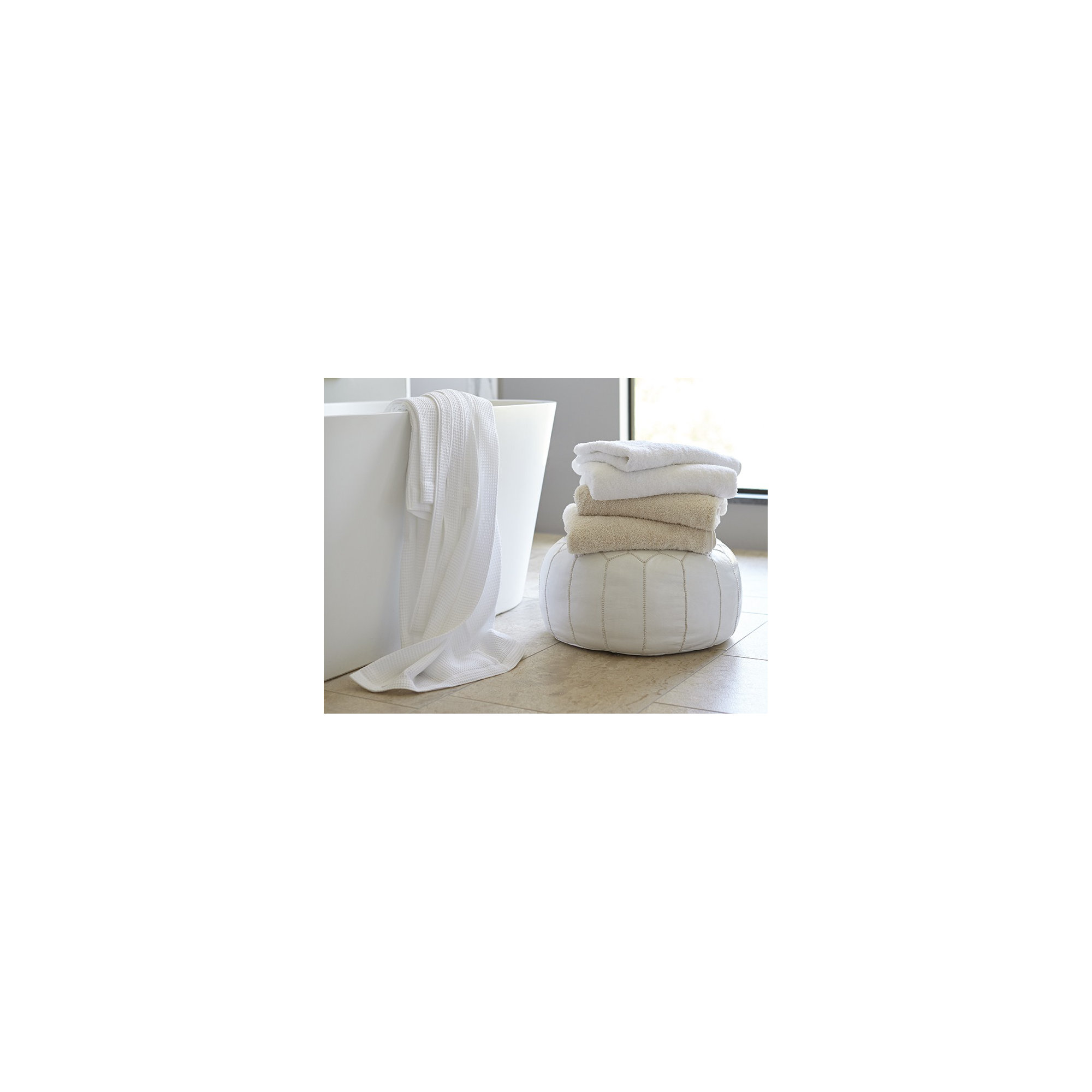 Cloud Loom Organic Bath Mat, 36" L x 24" W, Alpine White