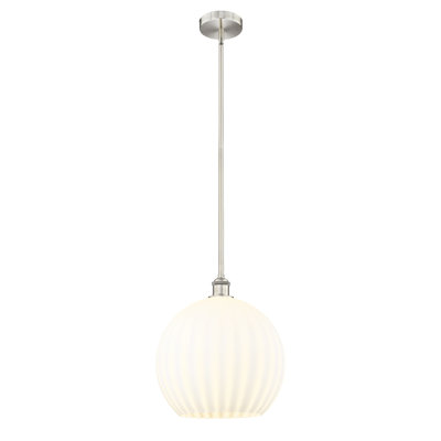 Luminaire suspendu 12 po Edison White Venetian