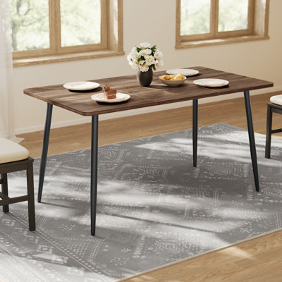 Metal Base Dining Table