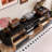 Red Oak TV Stand with Four Drawers-1046276748