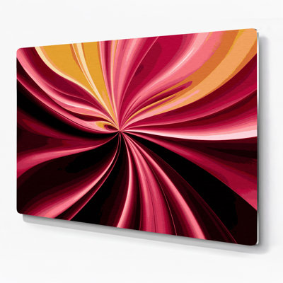 Gradient abstrait 29, art mural en métal brun
