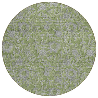 Tapis olive intérieur / extérieur lavable à la machine Mahaney ACN771