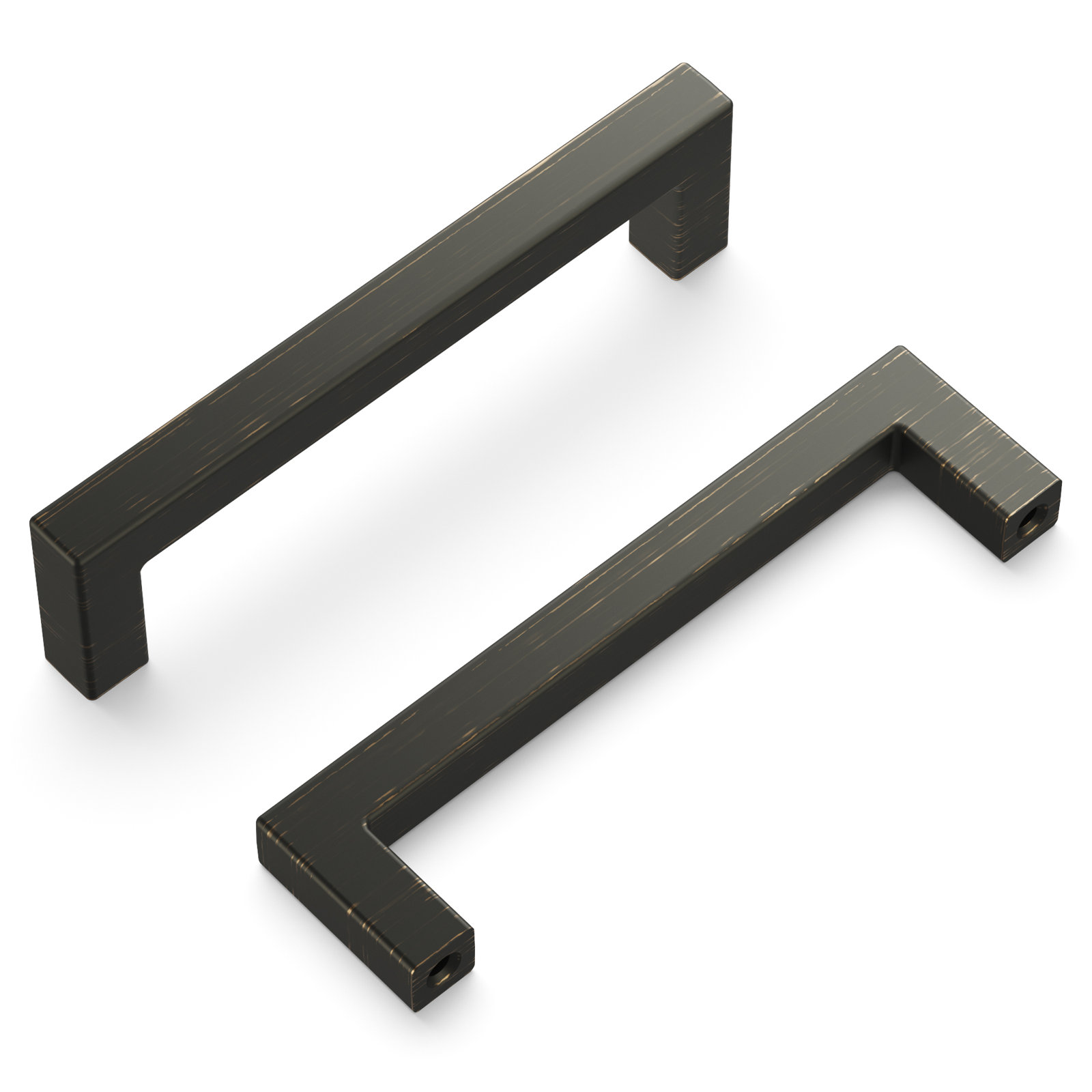 Skylight Collection Handle Pull - Contemporary Hardware for Drawers & Cabinets, Vintage Bronze, 3-3/4", 10