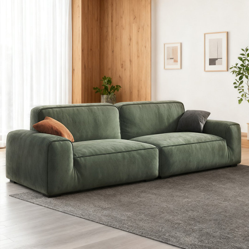 Canapé modulaire en polyester vert