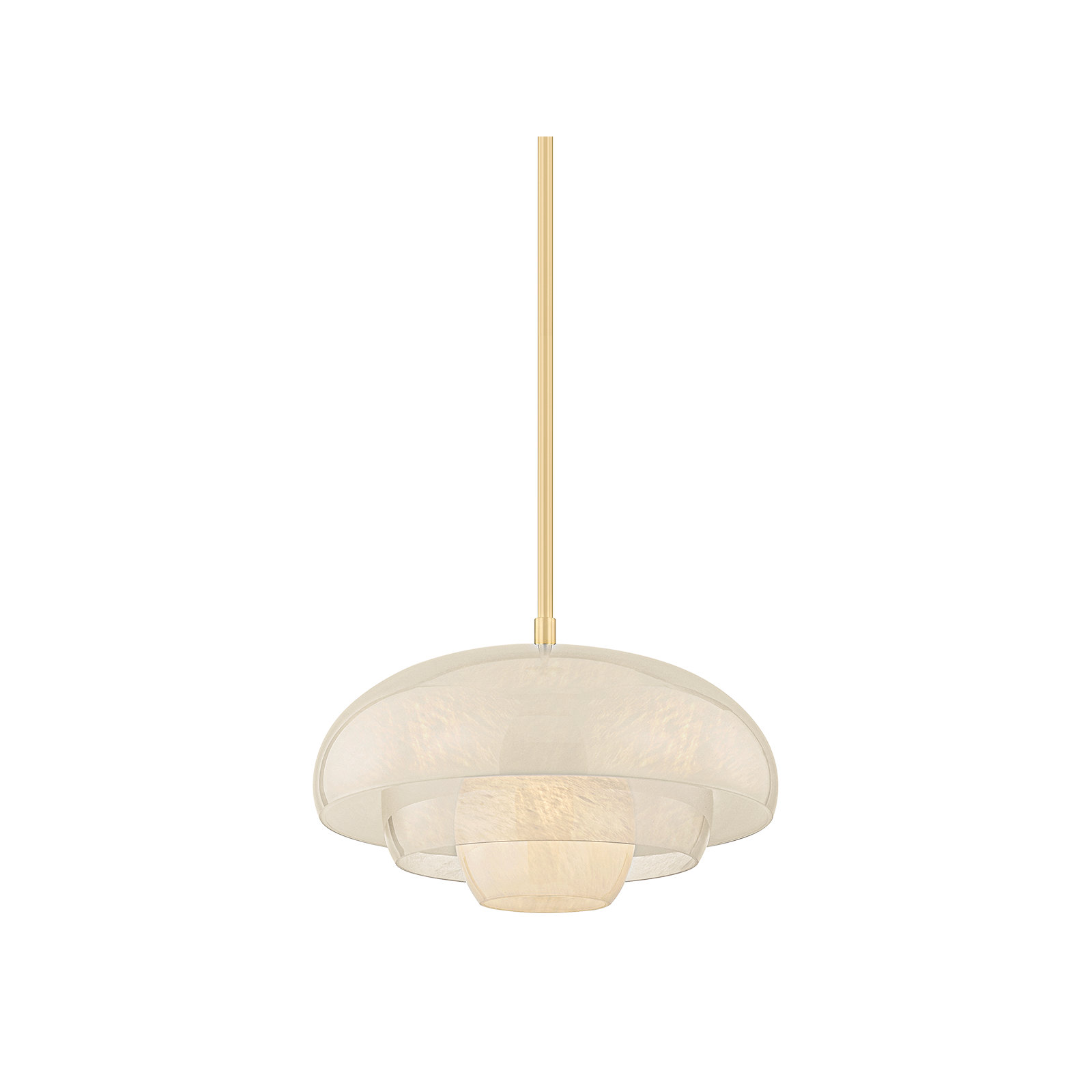 Auburndale Pendant in Aged Brass, Brass