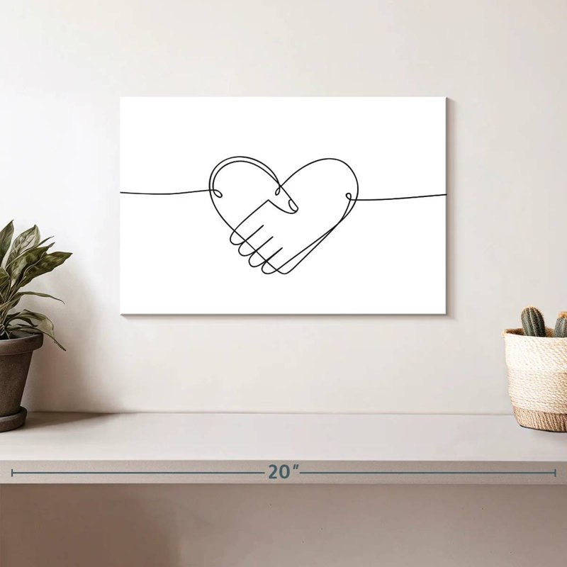 Poignée de main Hardie Heart, H 8 po x l 12 po