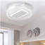 Ventilateur de plafond sans lame à DEL de 20 po avec télécommande - Plafonnier encastré moderne pour le salon, la salle à manger ou la chambre à coucher, avec circulation d'air et luminosité réglable, silencieux / 6 vitesses / moteur à courant continu