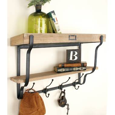 Navarrette Iron 6 - Hook Wall Mounted Coat Rack