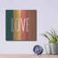 Latitude Rain® «Love Rainbow Retro» par Ann Kelle Designs, art mural en métal-1614483742