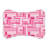 Pink Love Elegance - 1 Piece Bone Shape Feeding Mat