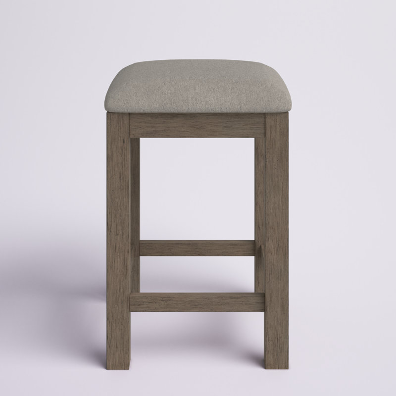 Keena Upholstered Wood Counter Stool