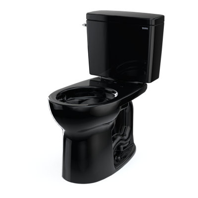 Drake® 1.28 GPF Water Efficient Round Two-Piece Toilet with Tornado Flush (Seat Not Included)