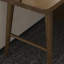 Bureau rectangulaire en bois massif noyer clair-109517463