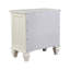 Table de chevet 3 blanc crème avec plateau coulissant - Personnalisez l'espace de la chambre à coucher