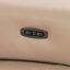 Canapé modulaire en L 4 pièces en cuir véritable BEIGE faisant face à la gauche avec 1 fauteuil inclinable électrique et appuis-tête réglables-133069861-133069864
