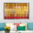 Circles and Squares 57 Golden Red by Mark Lawrence - Floater Frame Graphic Art Print on Canvas-87380057-25641163