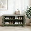 Limestone Entryway Shoe Bench And 3Ft Storage Cabinet Set   -128836397
