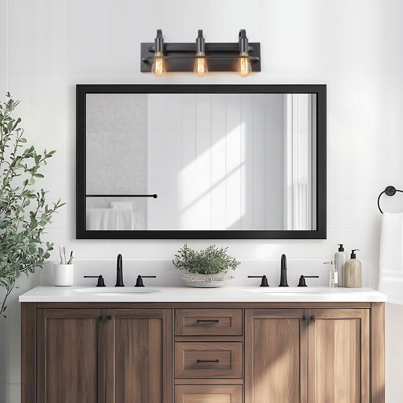 3-light Industiral Vanity Light