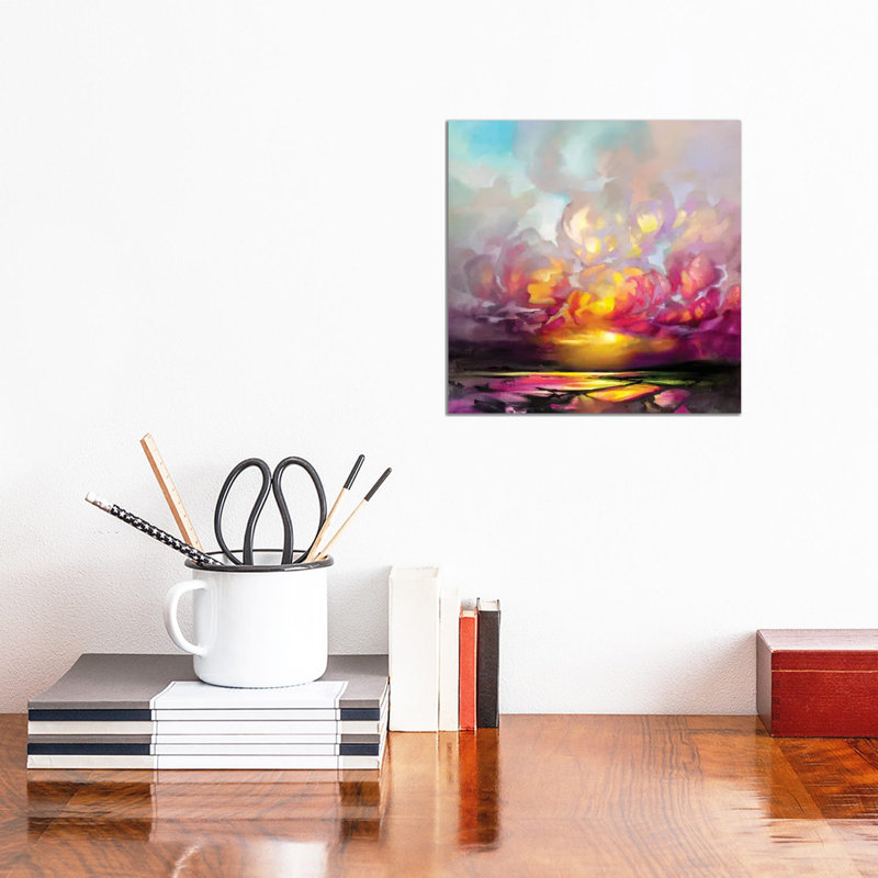 First Light On Loch Carron by Scott Naismith - Wrapped Canvas Print, 30.48cm H x 30.48cm W x 1.9cm D