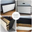 Armoire d'appoint moderne en bois manufacturé noir