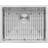 Ruvati 23" x 18" x 12" Deep Laundry Utility Sink Rounded Corners Undermount Stainless Steel