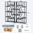 70.8" H X 39.4" W Steel Geometric Bookcase(set Of 2)-1393250691