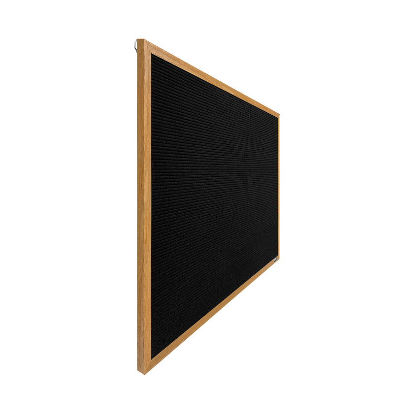 AARCO No Felt Letter Board, Oak, 24" H x 36" W