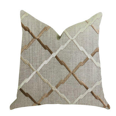 Urban Geometric Outdoor Reversible Throw Pillow