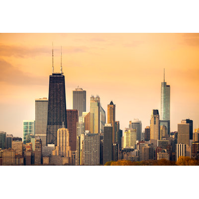 «Emiley Skyline Of Chicago On Canvas» par Tifonimage, photographie