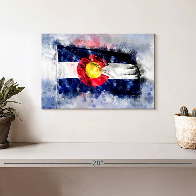 Drapeau du Colorado, H 8 po x l 12 po