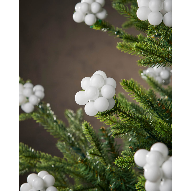 11cm Solid Colour Plastic / Acrylic Bauble, White