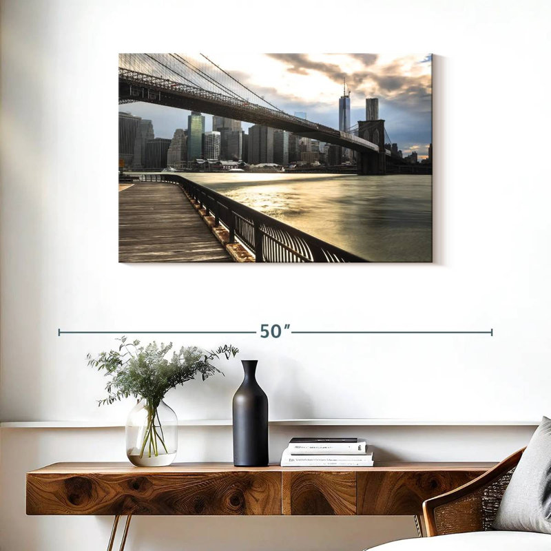 Senne NY Brooklyn Bridge, 24" H x 36" W