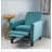 Linen Manual Push Back Recliner Chair-320699901