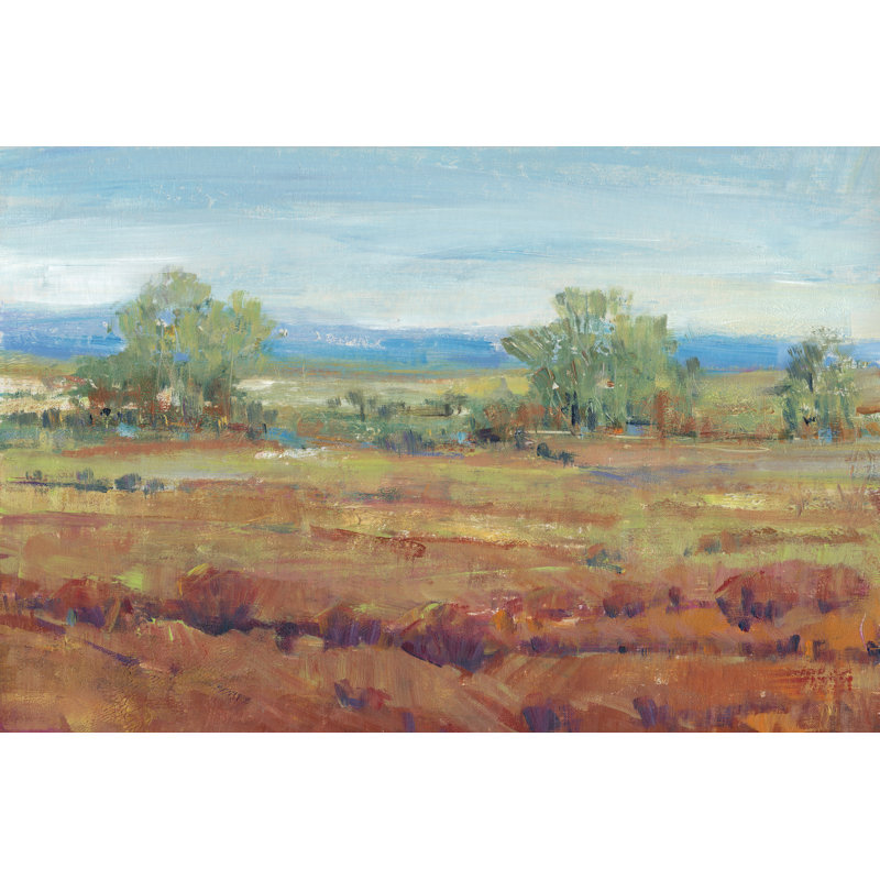 «Red Clay II», peinture sur toile, H 12 po x l 18 po