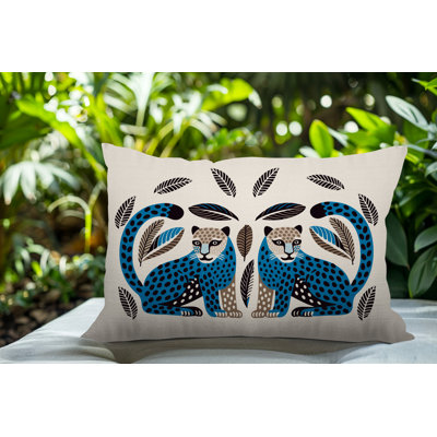 Coussin lombaire réversible Ayra Leopard
