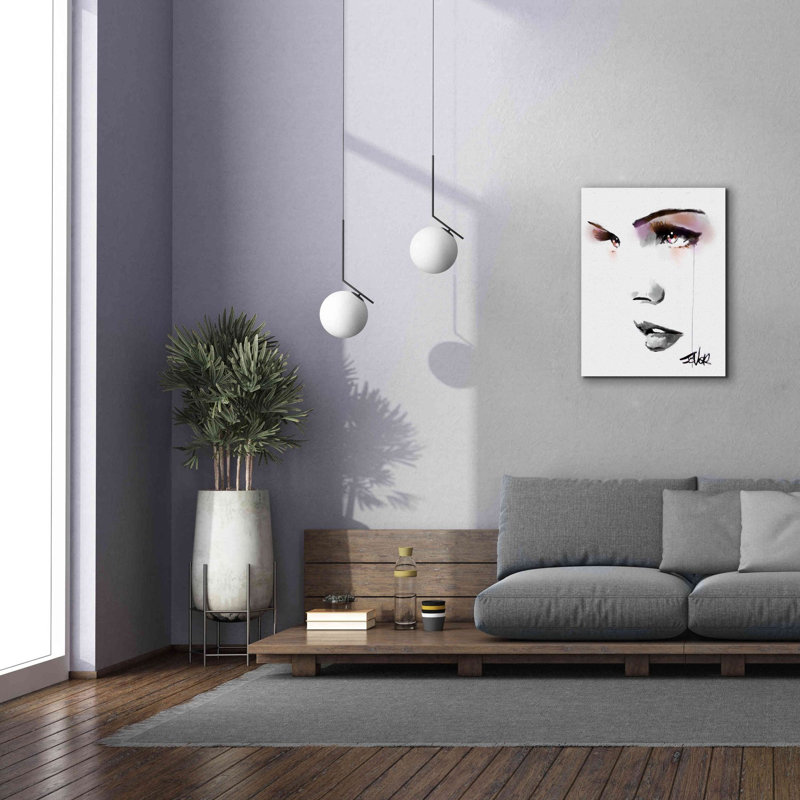 «Brown Energy» par Loui Jover, art mural sur toile, H 34 po x l 26 po x P 1,5 po